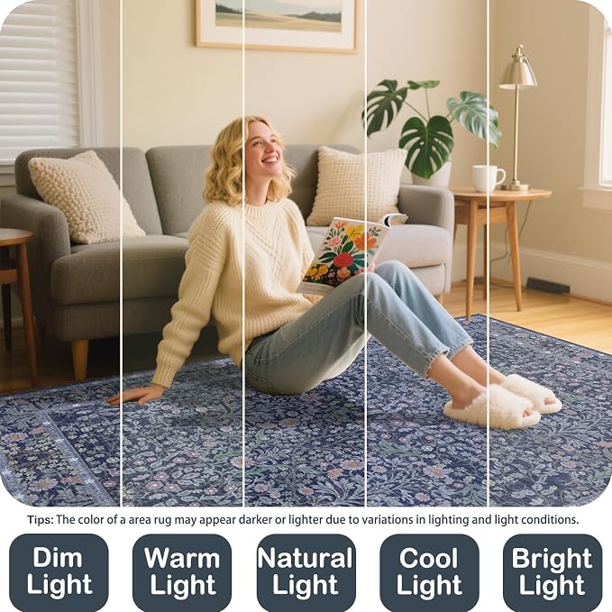 Washable 2'6" x 8' Runners for Hallways, Non Slip Long Floor Runner for Kitchen - Image 5