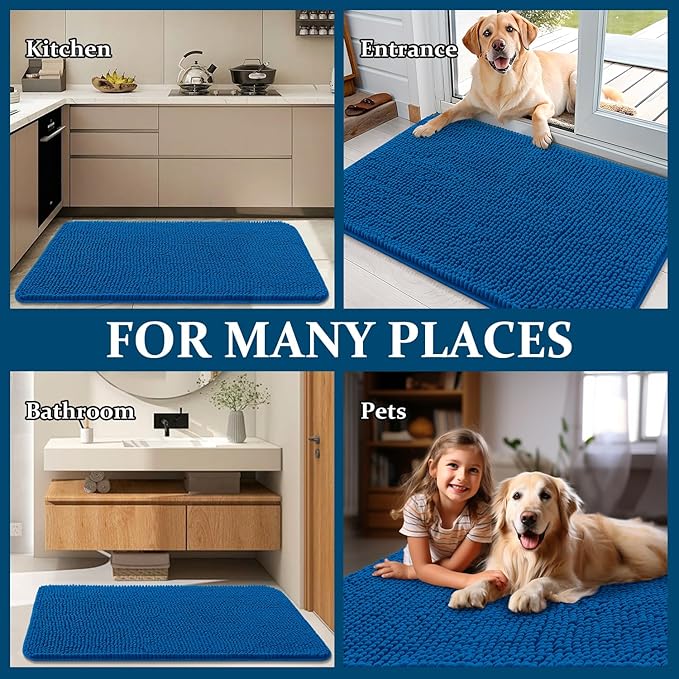 OLANLY Dog Door Mat for Muddy Paws 35x24, Absorbs Moisture and Dirt, Absorbent - Image 8