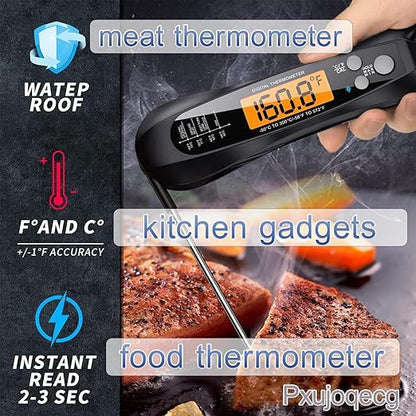 Instant Read Meat Thermometer for Cooking – Waterproof Digital Food Thermometer - Image 2
