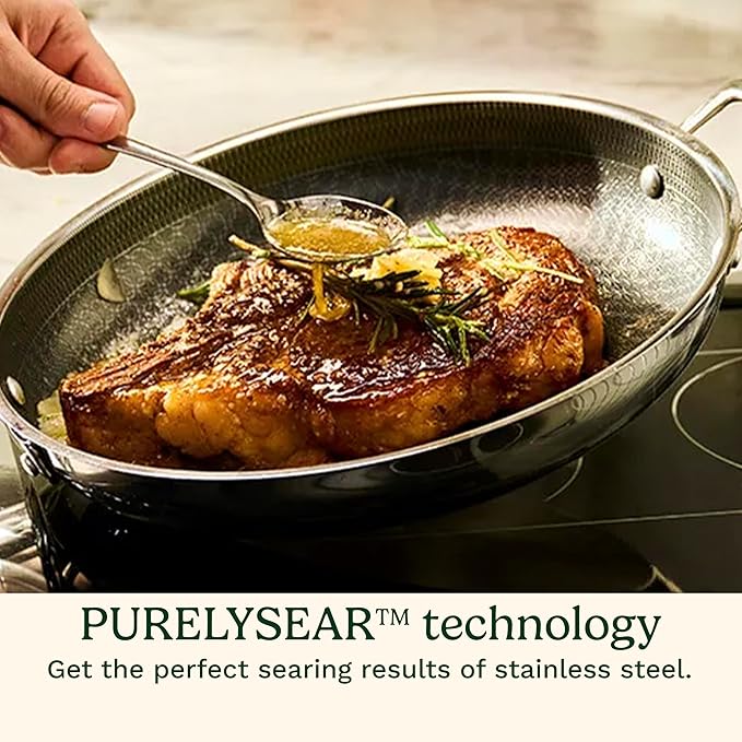 Cuisinart FusionPlus Hybrid Stainless Steel Cookware, 5-Quart Sauté Pan - Image 3