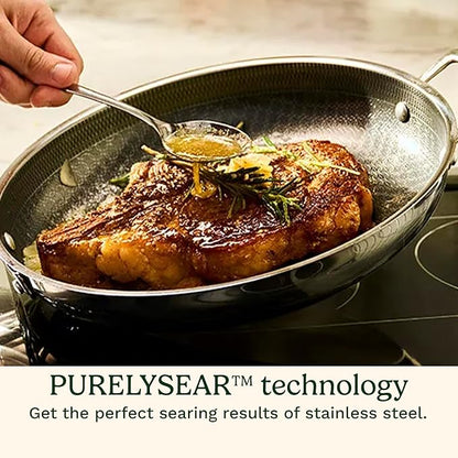 Cuisinart FusionPlus Hybrid Stainless Steel Cookware, 5-Quart Sauté Pan - Image 3