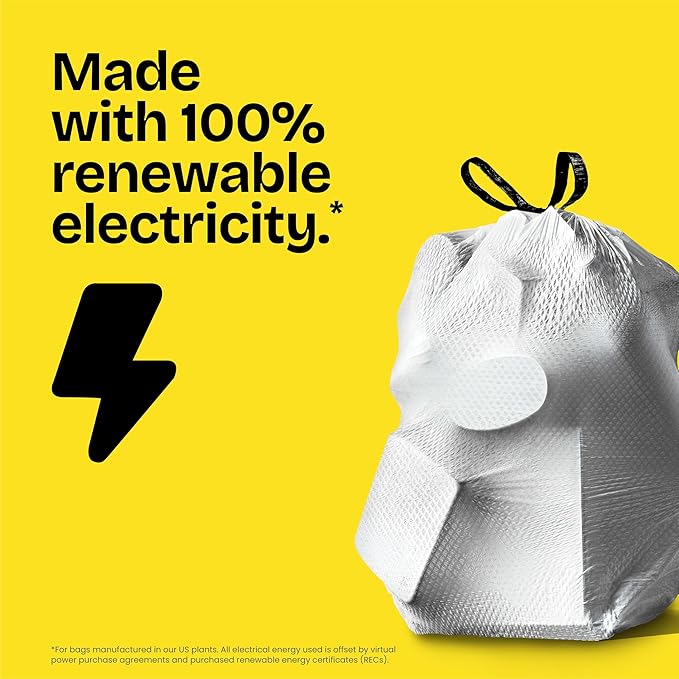 Glad ForceFlex MaxStrength XL Kitchen Trash Bags, 20 Gal, Fresh Clean, 80 Ct - Image 7