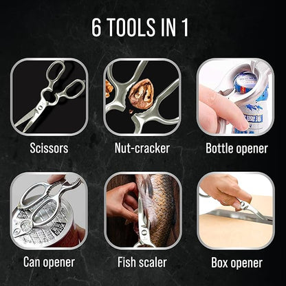 Kitchen Scissors for Food | Professional Chef Endorsed | Kitchen Shears Heavy - Image 3