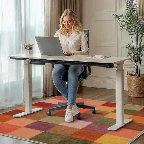 36"x60" Office Chair Mat for Hardwood Tile Floor, Under Desk Carpet Protector - Image 2