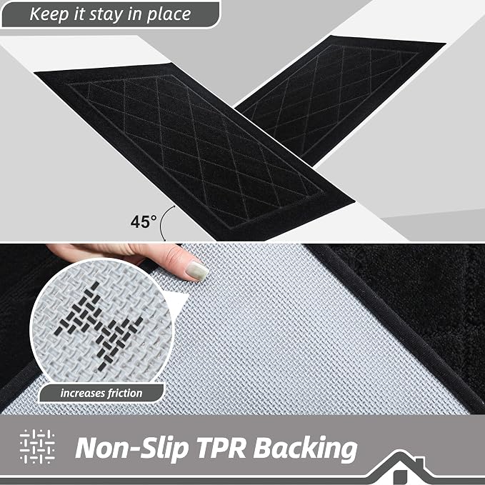 BEQHAUSE Dirt Trapper Door Mat 36" x 60", Doormat Non-Slip Entryway Rugs - Image 5