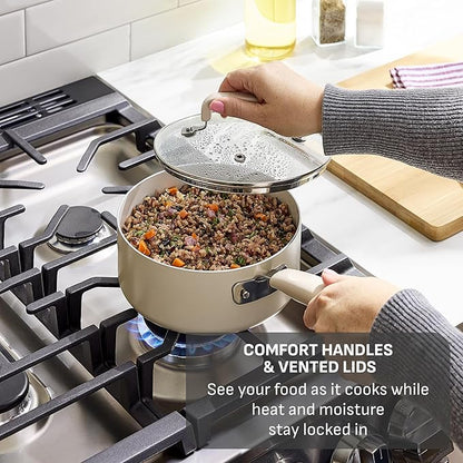 T-fal Signature Nonstick 12 Piece Cookware Set, Oven Safe Up to 350°F, - Image 6
