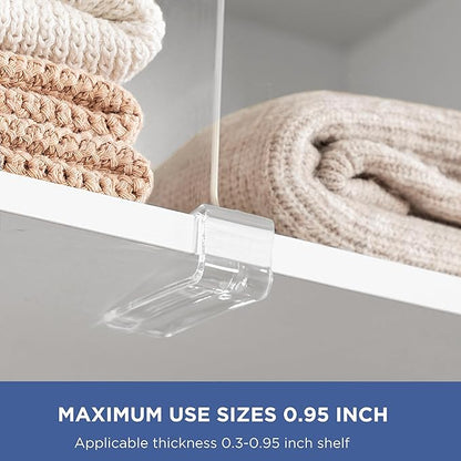 10 Pack 12 Inches Clear Shelf Dividers - Image 5
