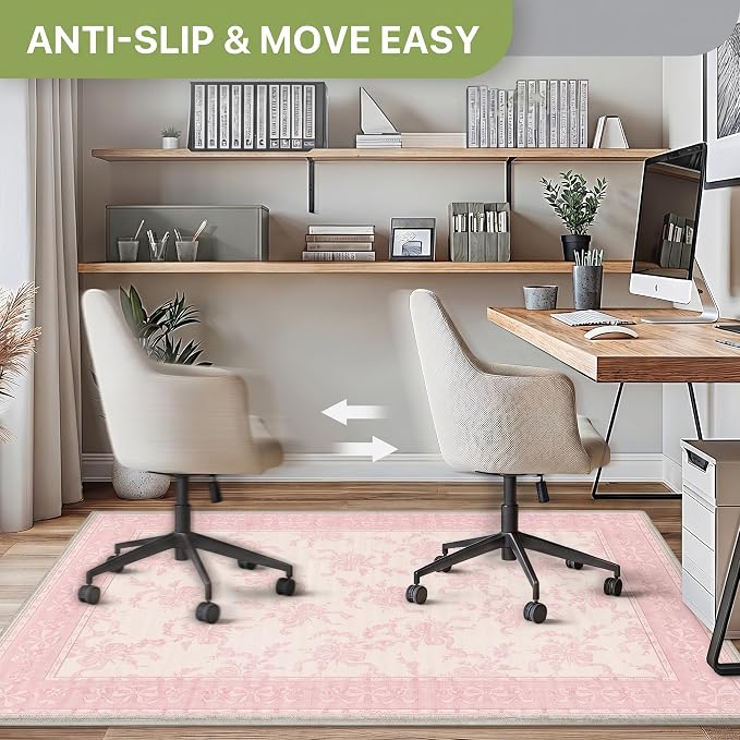 36"x60" Office Chair Mat for Hardwood Tile Floor, Under Desk Carpet Protector - Image 3