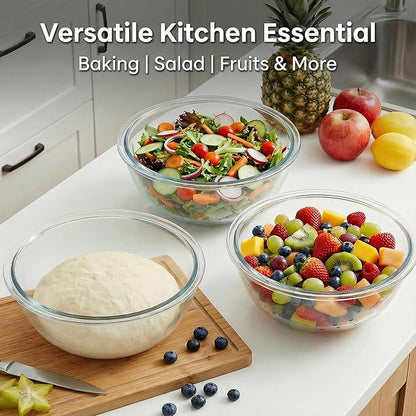 Large Glass Mixing Bowl for Sourdough, 6.2QT - Image 9
