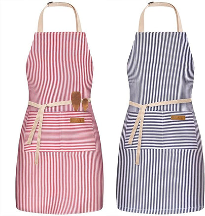 BeLuyi 2 Pack Adjustable Bib Apron by BELUYI