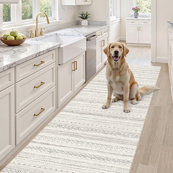 cotiled Hallway 2.6x8 Runner Rugs: Washable Boho Rugs - Image 5