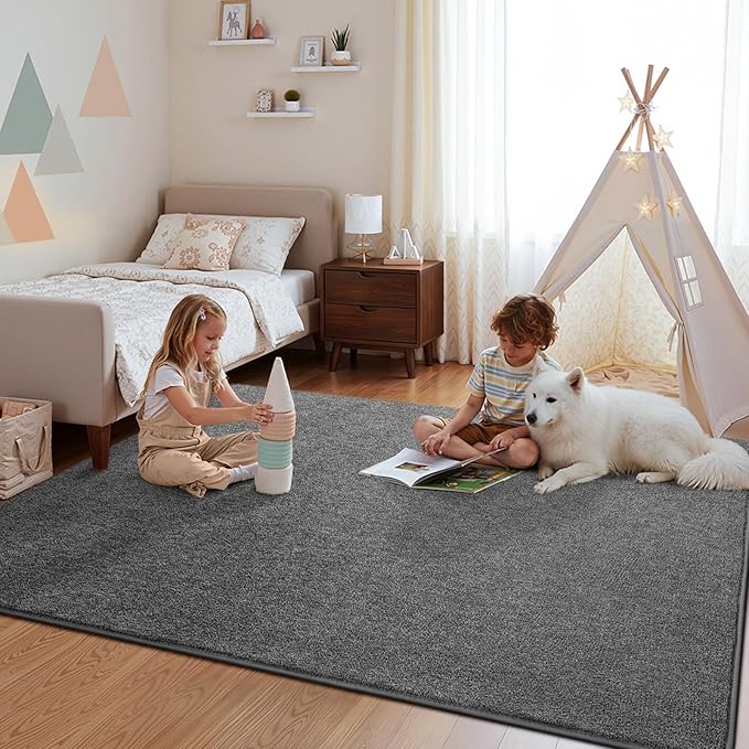 Pettop 6x9 Black Grey Area Rugs - Image 4
