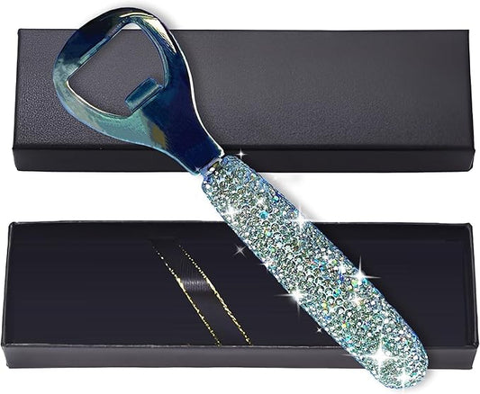 Handcrafted Silver Crystal Bling Beer Opener – Sparkle Diamond Bottle Openers by Unknown