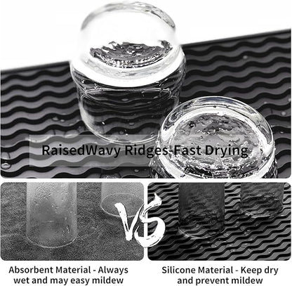 ZLR Silicone Dish Drying Mat 12" x 12" Square - Image 2