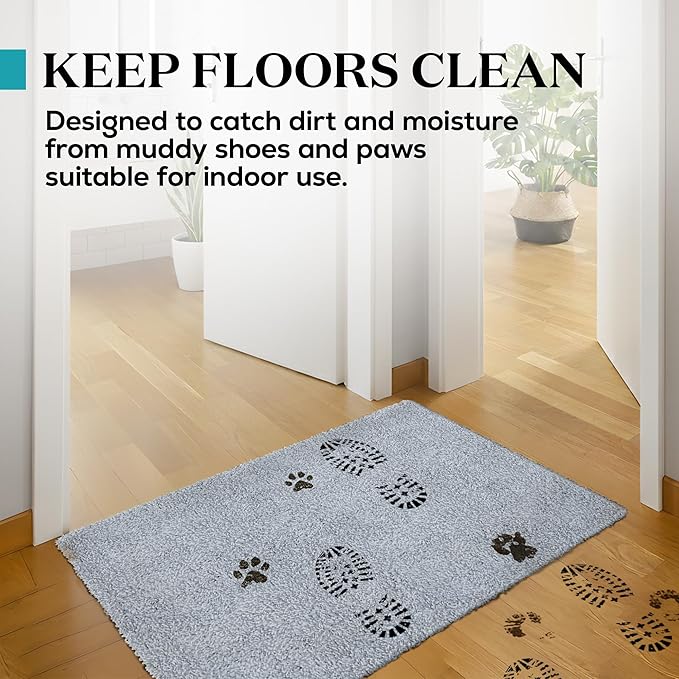 Premium Microfiber Indoor Door Mat – 32"x48" Washable Entry Mat, Waterproof - Image 3