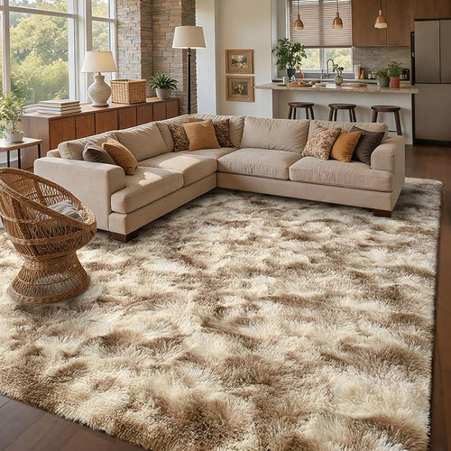 6x9 Ft Large Shag Rugs for Living Room Decor, Tie-Dyed Ultra Soft Fluffy Furry - Image 2