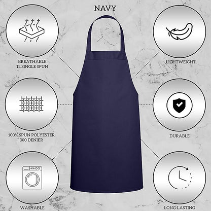 GREEN LIFESTYLE 120 Pack Professional Chef Apron– Grilling Aprons - Image 3