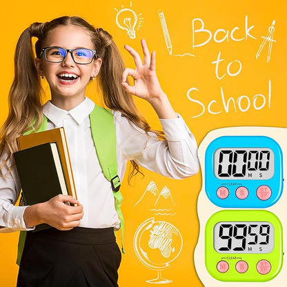 ZILLEEN Classroom Timer for Kids Teachers 2 Pack Digital Timers - Image 6