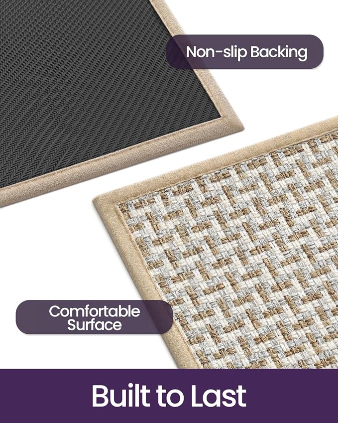 DEXI Ultra Thin Door Mat Indoor Entrance 17x30, Non Slip Rubber Backed Entryway - Image 6