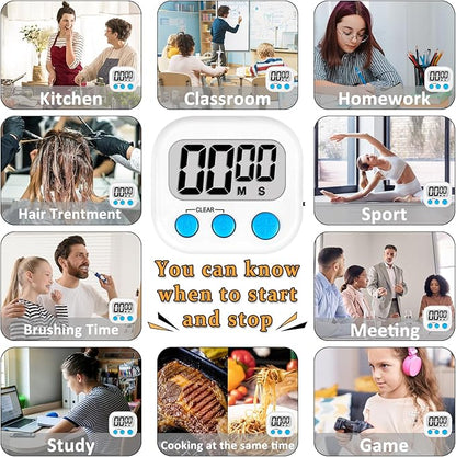 ZILLEEN Classroom Timers for Kids Classroom Magnetic Digital Kitchen Timers for - Image 5