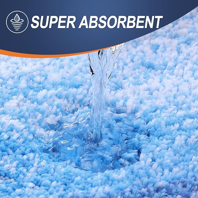 OLANLY Small Bathroom Rugs Mat 24x16, Extra Soft Absorbent Microfiber Bath Rugs - Image 4