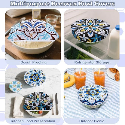 5-Size Reusable Beeswax Bowl Covers - Image 5