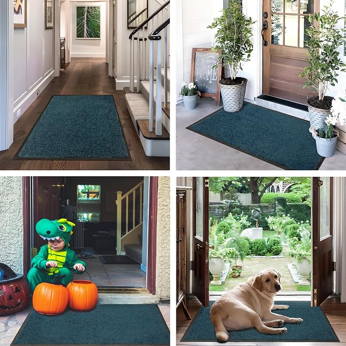 Mibao Front Door Mat Indoor Entrance, 29.5" x 17", Dirt Trapper Welcome Mat - Image 7