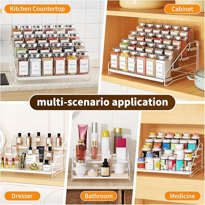 BOIVSHI Tiered Spice Rack, 4 Tier Spice Shelf Organizer - Image 7