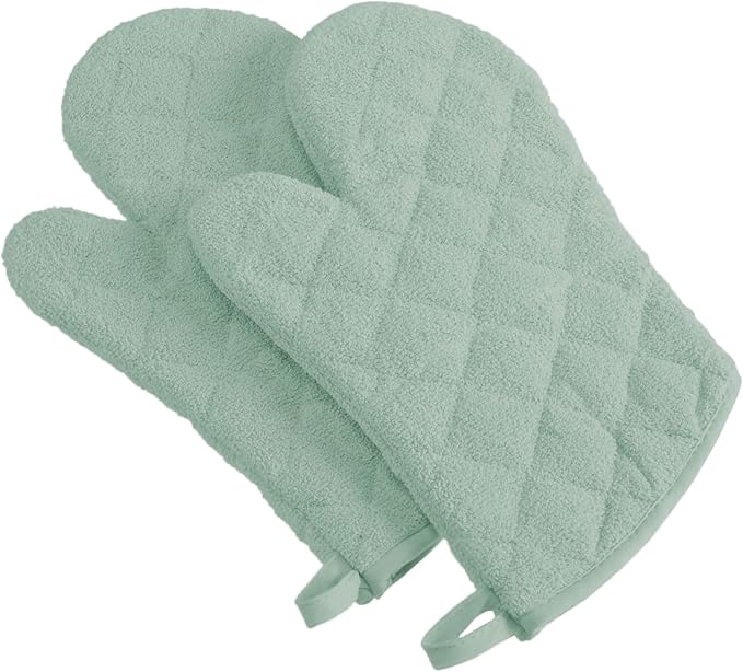 DII Basic Terry Collection 100% Cotton Quilted, Oven Mitt, 2 Piece - Image 5
