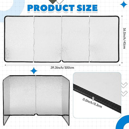 Honeydak Splatter Guard Stained Glass Supplies 39.37 x 16.14 Inch Galvanized - Image 2
