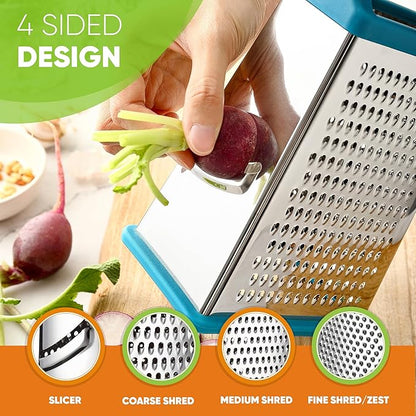 Spring Chef Handheld Stainless Steel XL Parmesan Cheese Grater - Image 6