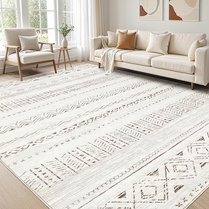 cotiled 10x13 Area Rugs Living Room Rug: Washable Boho Rugs by COTILED