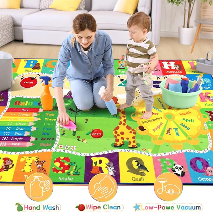 Chicrug Educational 4x6 Kids Area Rug - Image 6