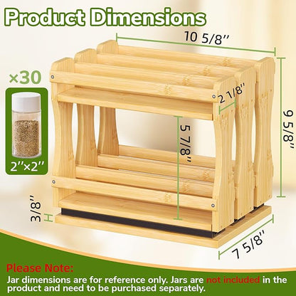 BAMEOS Pull Out Spice Rack Organizer - Image 2
