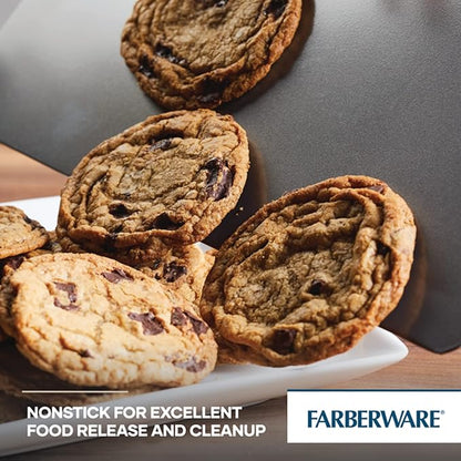 Farberware GoldenBake Nonstick Baking Sheet and Pizza Crisper Pan Set, 2 Piece - Image 4