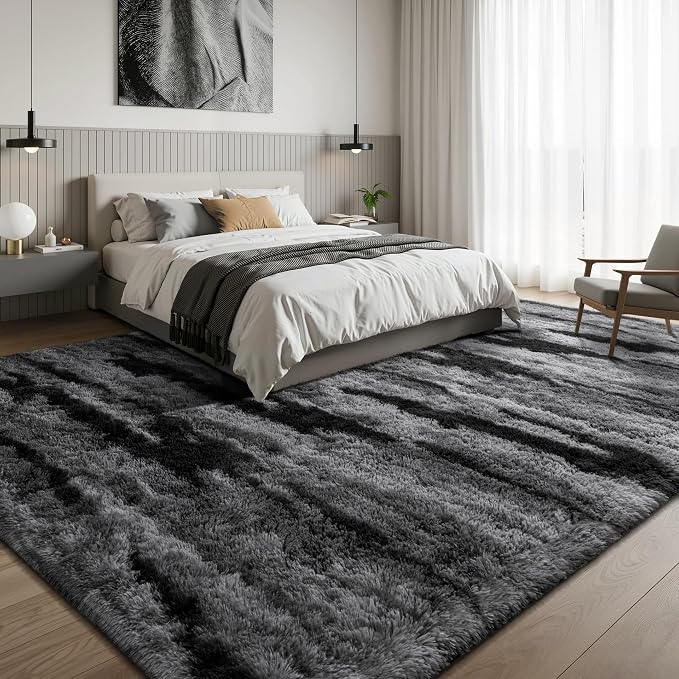 Deerhoo Shag Area Rug, 4 X 6 Tie-Dyed Plush Fuzzy Rugs - Image 3