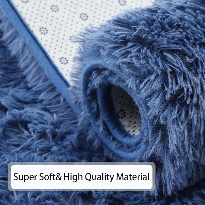 Andecor Soft Fluffy Bedroom Rugs, 6 x 9 Feet Indoor Shaggy Plush Area Rug - Image 7