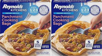 Reynolds Kitchens Parchment Cooking Bags, Family Size, Non-Stick Parchment by ReynoldsConsumerProducts