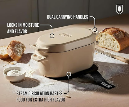 Kook Dutch Oven, for Bread Baking, Sourdough Loaf Pan, Dual Handles, Enameled - Image 4