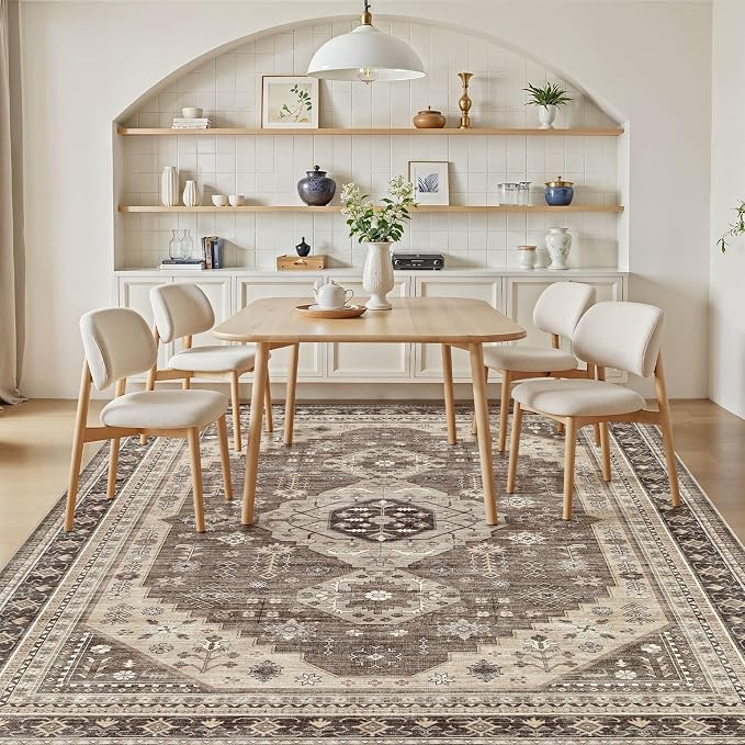 6x9 Washable Area Rug, Large Rugs - Image 7