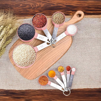 Measuring Cups and Spoons Set, 10-Piece Stackable Kitchen Tools - Image 6