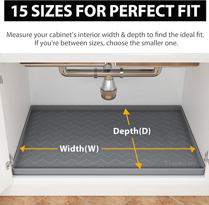 TigeJoy 25" x 19" Under Sink Mats - Image 2