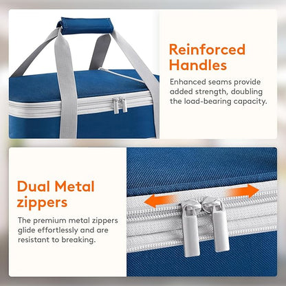 Lifewit Insulated Double Decker Casserole Carrier, Expandable Lasagna Lugger - Image 7
