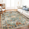 CHAMPLANT Area Rug 9'x12' Washable Vintage Traditional Mat Distressed Indoor by CHAMPLANT