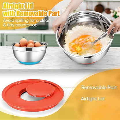 E-far Stainless Steel Mixing Bowls - Image 6