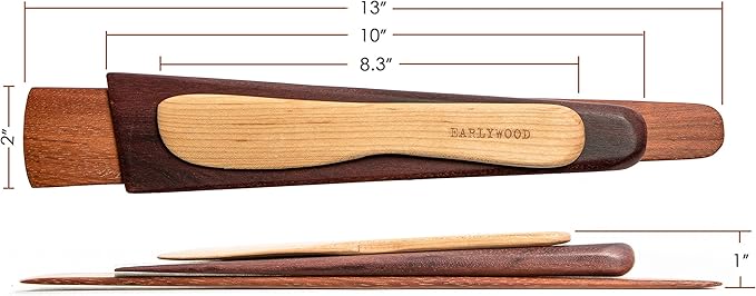 3-Piece Wooden Kitchen Cooking Utensil Set - Image 3