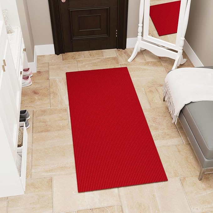 Ottomanson 3'11" x 4' Mud Mat Entryway Rug Scraper Doormat by Ottomanson