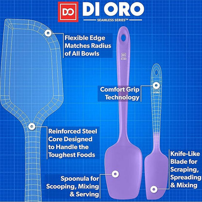 DI ORO Silicone Spatula Set - Image 4