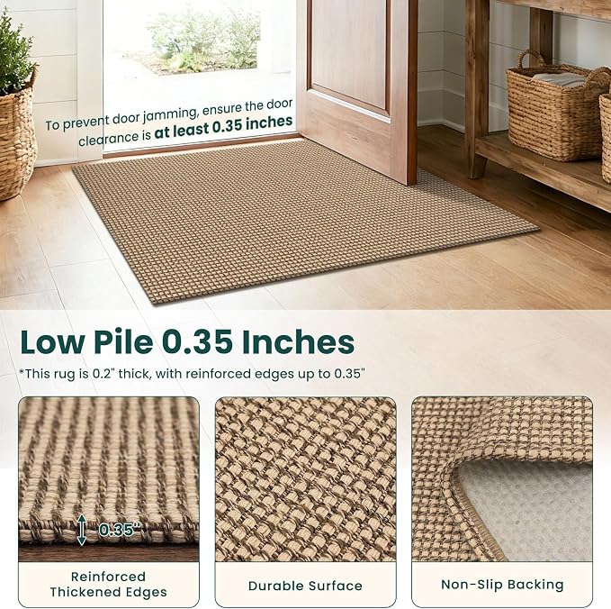 KOZYFLY Boho 2x18 Runners Rugs for Hallway, Extra Long Washable Runner Rug - Image 4