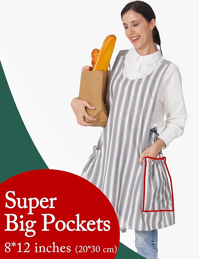 Cozy Adjustable Cross Back Aprons - Image 2